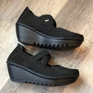 Bernie mev New York woven Mary janes slip on city wall shoes